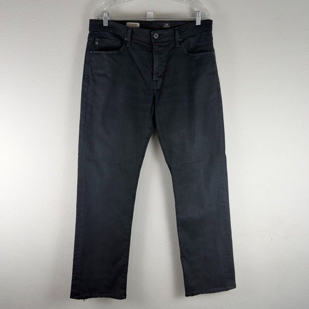AG Adriano Goldschmied The Graduate Black Jeans Mens 36 Tailored Slim Straight